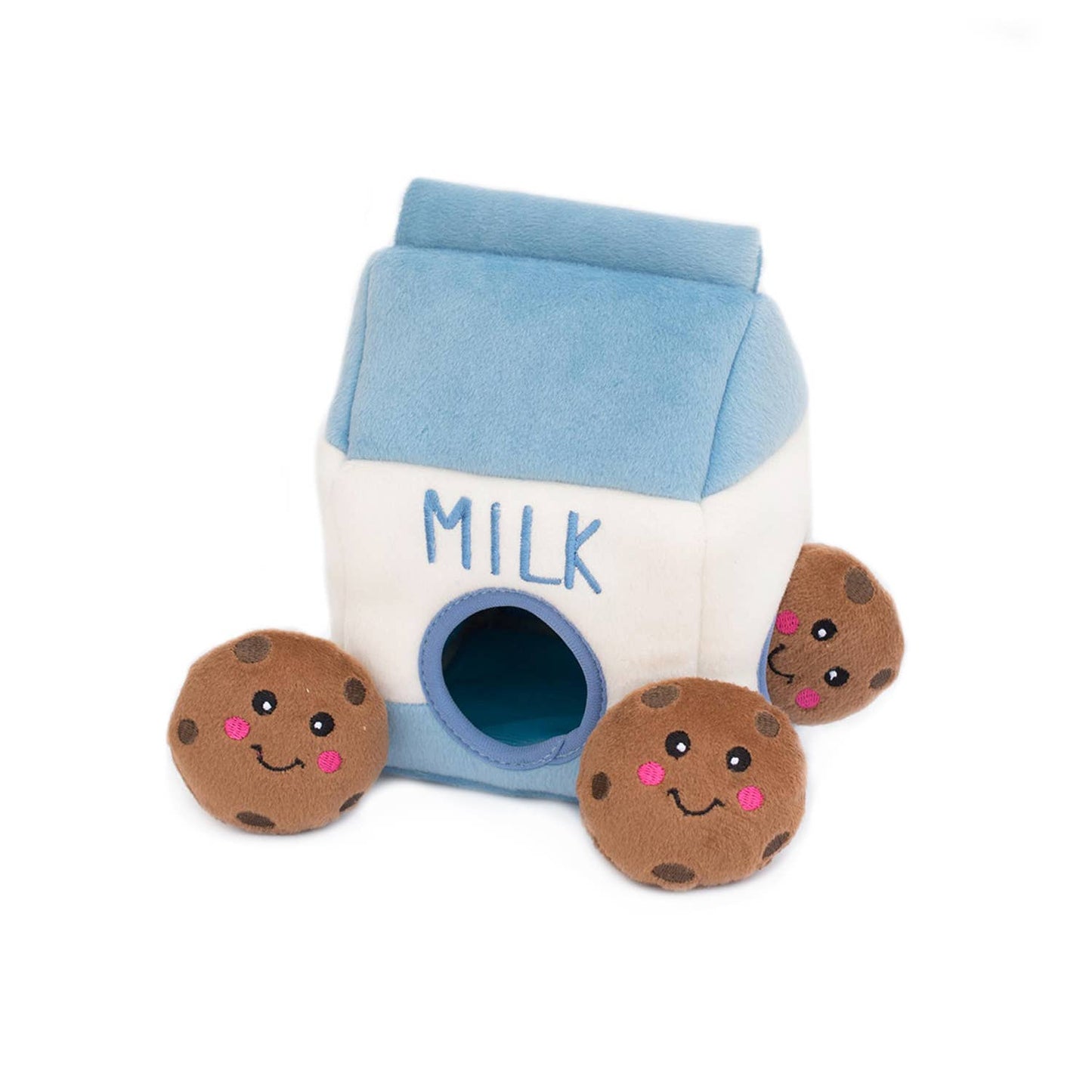 Zippy Burrow® - Milk and Cookies - Plush Dog Toy