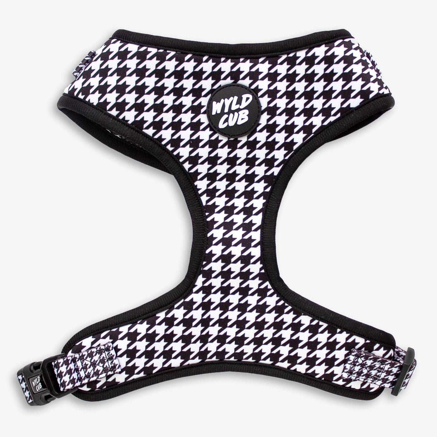 Adjustable Dog Harness: Happy Houndstooth