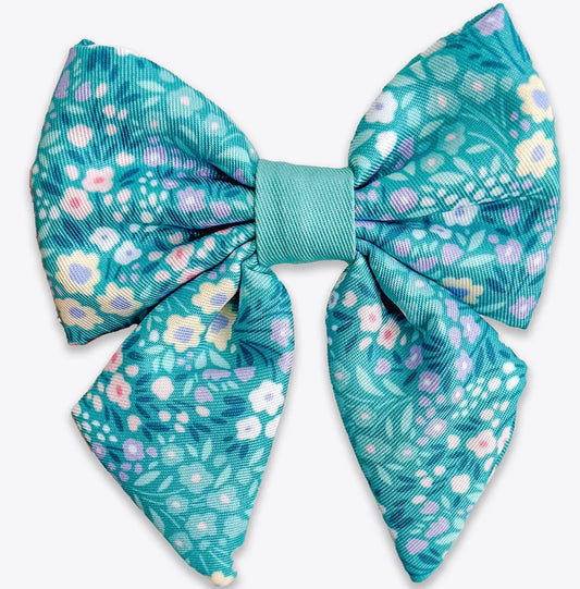 Dog Sailor Bow: Notting Hill - Mint