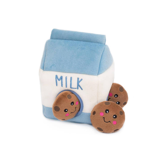 Zippy Burrow® - Milk and Cookies - Plush Dog Toy