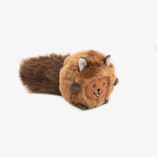 Bushy Throw - Squirrel - Plush Dog Toy